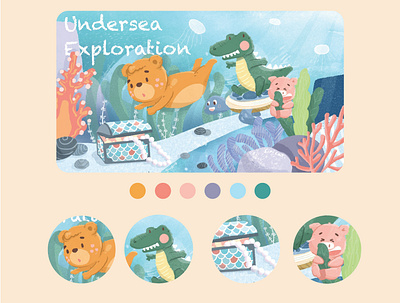 Undersea Exploration design illustration