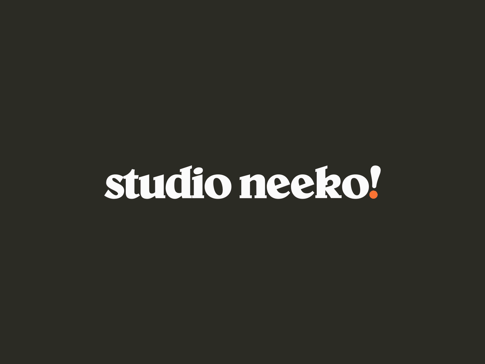 Animated Identity of Studio Neeko! animation brand identity branding creativity graphicdesign logo logotype minimal motion design motiongraphics typography visual identity