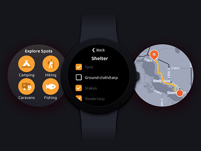 Camping Wearable App