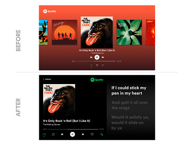 Spotify TV App Redesign android apple redesign spotify tv app ui