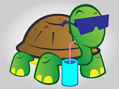 Playa Paraíso Cartoons beach cartoon casino colima drink illustration illustrator ilustración méxico turtle vector wacom
