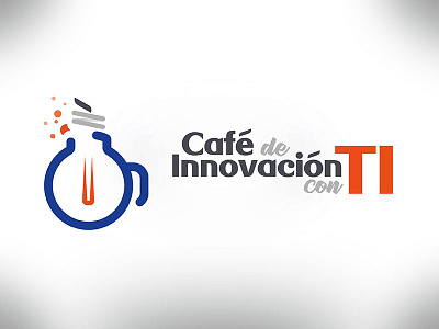 Cafe de Innovación con TI Logo brand branding coffee colima design graphic innovation it logo technology vector workshop