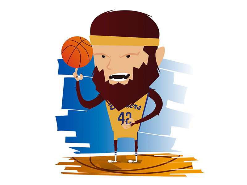 Teen Wolf basketball cartoon illustration illustrator ilustración movie méxico teen vector wacom wolf