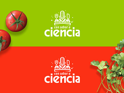 Con Sabor a Ciencia brand branding colima comida food identidad identity logo logotipo marca