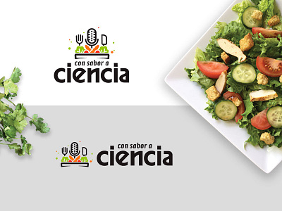 Con Sabor a Ciencia brand branding colima comida food identidad identity logo logotipo marca