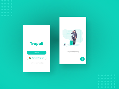 Trapali (Travel Packing List) App app design drawing dribbble figma item list travel app ui ui design uidesign uiux uiuxdesign uiuxdesigner ux