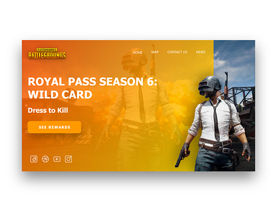 pubg web ui design design game game art pubg ui design web