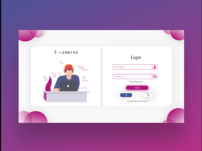 Login page design login