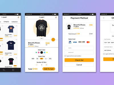 Add To Cart T-shirt add to cart branding dribbble ecommerce iphone marketing t shirt t shirt design template typogaphy typography ui vector