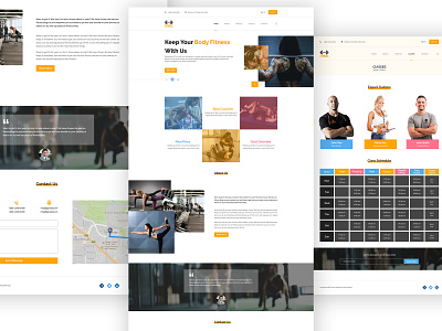 Gym - Website Exploration clean user interface courses exercise fitness website gym gym landing page health home page typography ui ux web landing page website website design