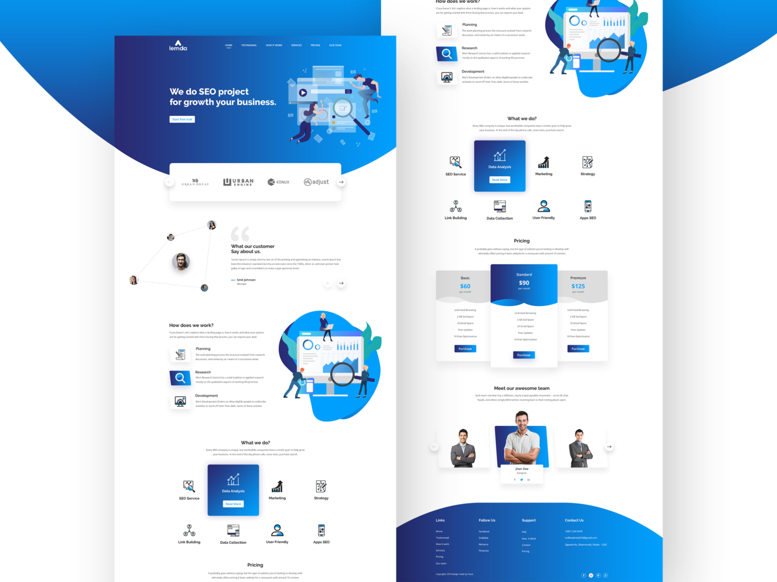 Seo Landing Page By Md Faisal Mia On Dribbble