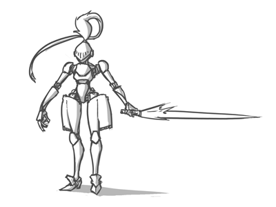 Meleboss Concept character design legions sketch