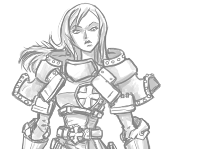 Crusader fan art sketch