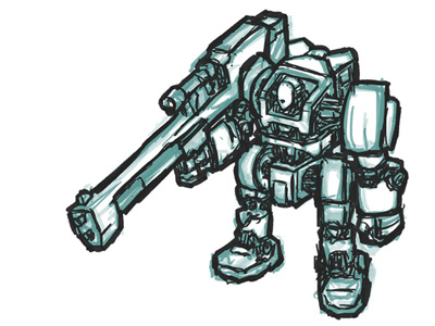 FA001s concept legions robot sketch
