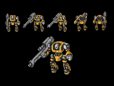 Robot 03 legions pixel art robot