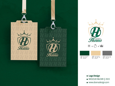 Hanna jewellery logo design