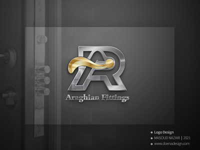 Araghian Fittings logo design adobe illustrator branding dorna design fitting logo logo logodesigner masoud nazari monogram
