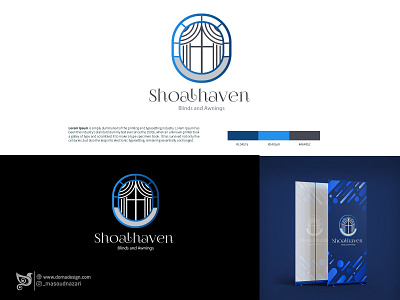 shoal haven logo design branding dornadesign graphic design logo logodesign masoudnazari monogram visual design
