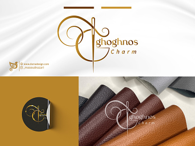 "Ghoghnos Charm" logo design branding dorna design logo logodesigner masoud nazari monogram visual identity
