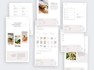 Brunch 2.0 appetite booking clean dine-in food kitchen minimalist reservation restaurant simple ui website