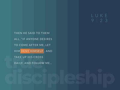 True discipleship bible christ christian clean cross disciple discipleship follow me inspirational luke scriptures simple sketch app typography