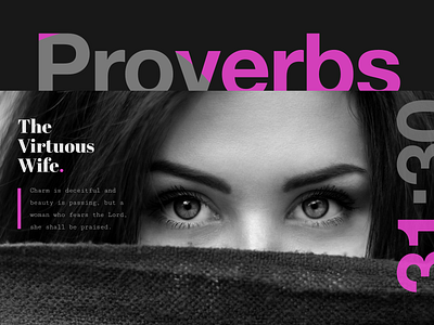 The Virtuous Wife bible christian clean inspirational proverbs scriptures simple sketch app typography virtuous wife