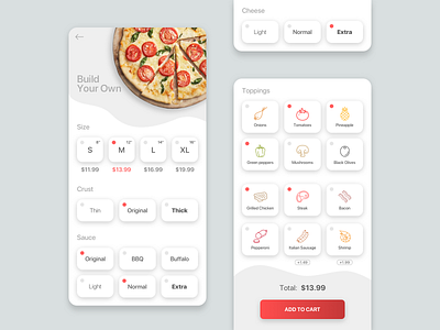 Pizza joint UI