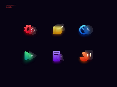 图标设计 毛玻璃 app design icon ui