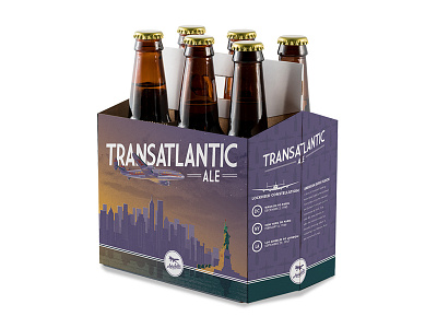Packaging Design and Illustration- Beer Bottle 6 Pack
