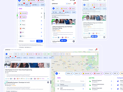 Job Board Result Page Design big data design desktop job board job search mobile responsiv search ui ux