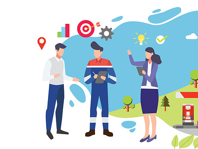 Looking for Ideas character companies design employee graphicdesign idea ideas illustration interface office oil and gas pertamina thinker ui ux vector web webillustration website workers