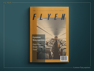 Flyby Magazine airline brand branding design dribbble best shot flyby magazine cover magazine design print typography
