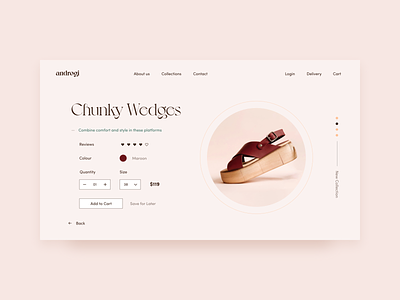 Shoes Product Page adobe xd daily ui fashion fashion website maroon peachy product page product page design shoes store web web design