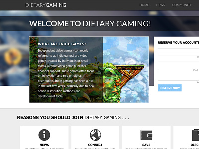 Dietary Gaming colorful forum gaming index indie mybb