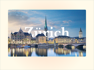 Zürich Postal city cityscape flyer design landscape postal tourism zurich
