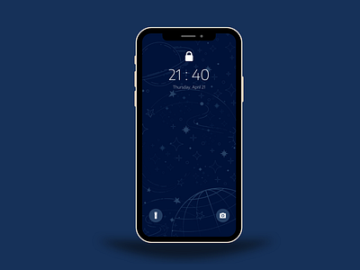 Galaxy Lock Screen Wallpaper