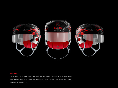 Indiana Elite Hockey Helmet Design