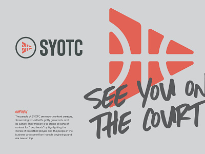 SYOTC Gritty Grassroots Baksetball Identity Design basketball branding basketball icon basketball logo basketball player