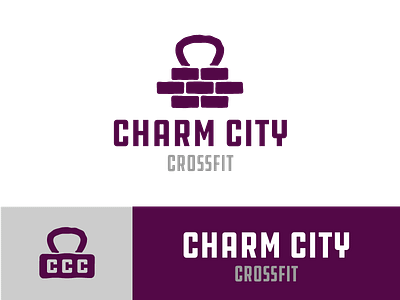 Charm City Crossfit Logo Concept crossfit branding crossfit identity crossfit logo fitness branding fitness identity fitness logo gym branding gym identity gym logo identity design sports design