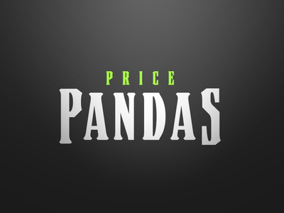 Price Pandas Sports Logo Word Mark school logo sports branding sports design sports identity sports logo sports word mark team logo team word mark