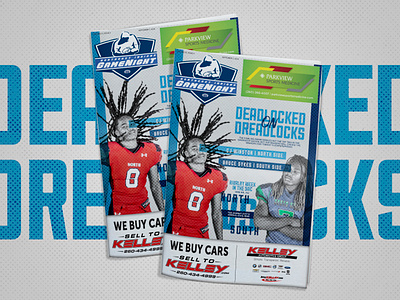 Gamenight Cover Deadlock on Dreadlocks football designs magazine cover design magazine design sports branding sports design