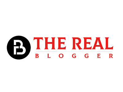 Real Blogger branding illustrator logodesign