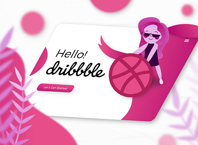 Hello Dribbble! design firstshot hello dribbble hello world illustration ui vector web web design