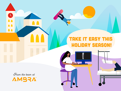 Happy Holidays from Ambra Health holidays social media