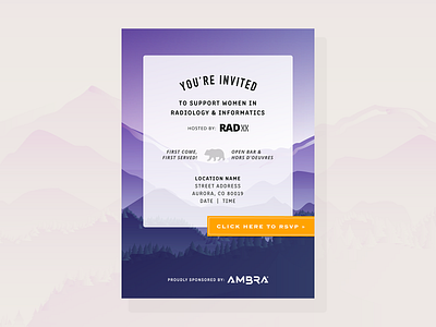 Invitation - Initial Concept design invitation marketing design