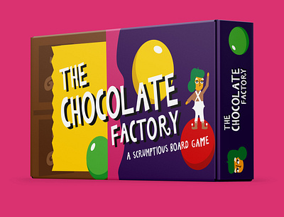 The Chocolate Factory Board Game Design branding design illustration