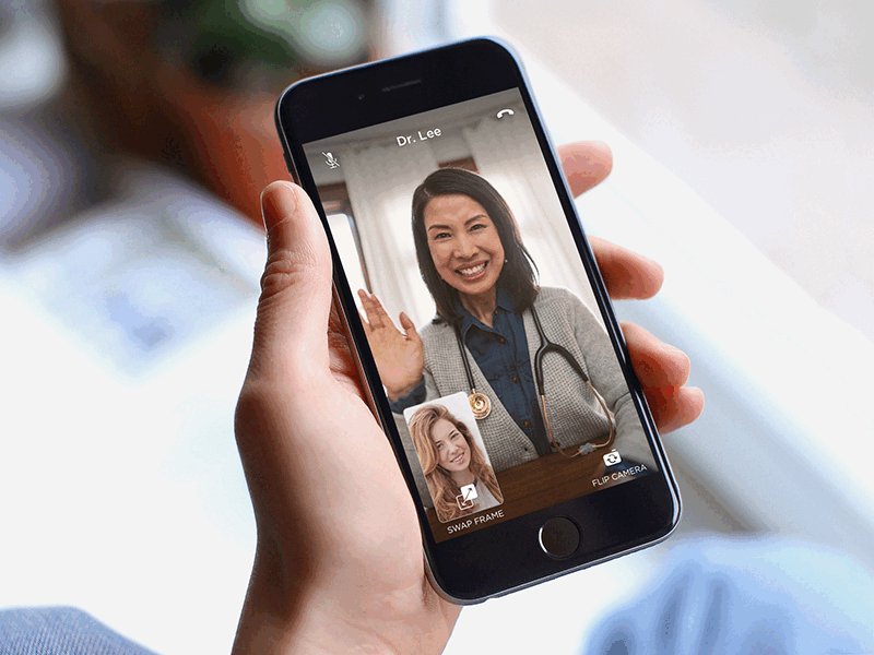 Video calls on a telemedicine app app health ios ui ux video video call