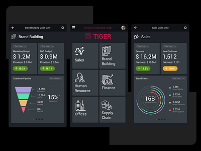 Executive Dashboard Mobile