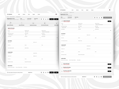 Two Tone Forms - DeusSystemas design desktop form grey greyscale long ui ux web