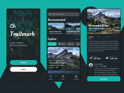 (Design Feedback) Trailmark - Hiking / Trail Application